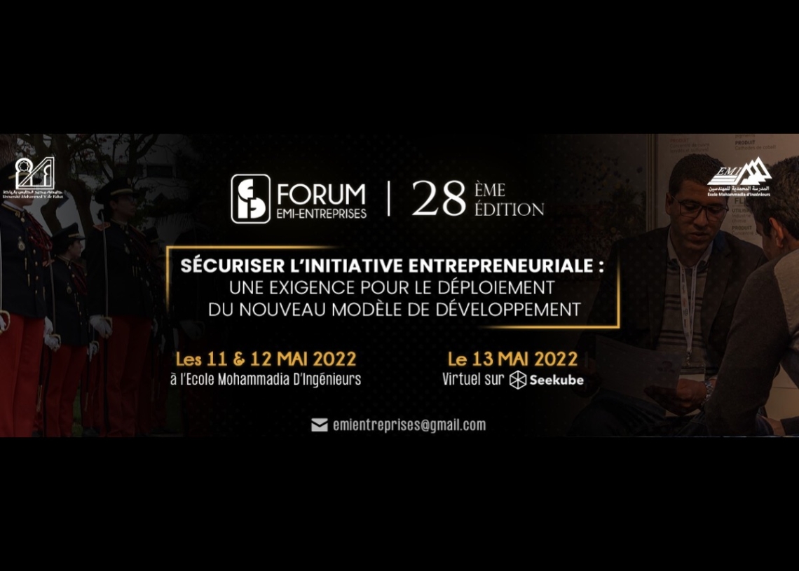 28ème édition du Forum EMI-Entreprises sous le thème : Sécuriser l'initiative entrepreneuriale