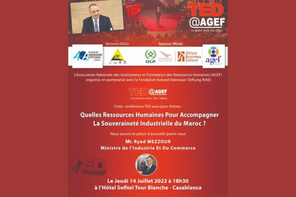 Conférence sous le thème : Quelles ressources humaines pour accompagner la souveraineté industrielle du Maroc ?