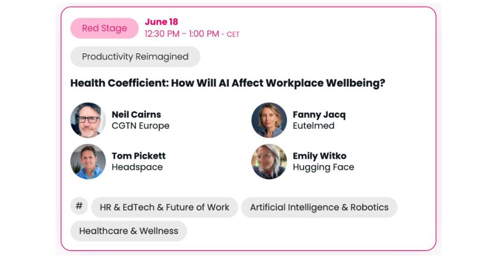 VivaTech 2026 : l’atelier « Health Coefficient » interroge l’effet de l’IA sur le bien-être au travail l DRH.ma