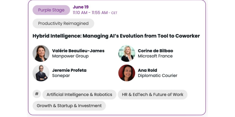 VivaTech 2026 : l’atelier « Hybrid Intelligence » décrypte l’IA devenue collègue de travail l DRH.ma