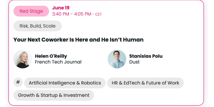VivaTech 2026 : l’atelier « Your Next Coworker Is Here and He Isn’t Human » acte l’entrée des agents IA dans l’entreprise l DRH.ma