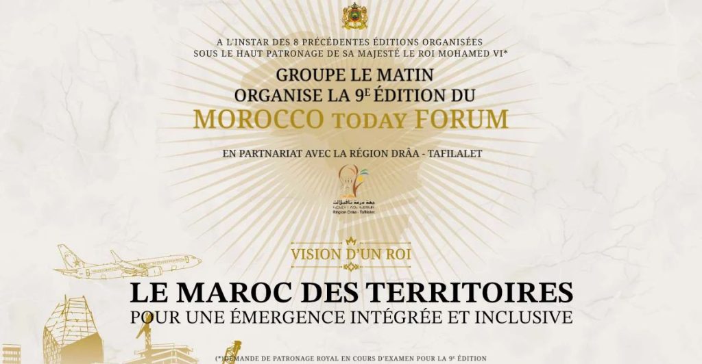 Morocco Today revient pour une 9e édition le 24 Juillet à Errachida et place les territoires au centre du débat national l DRH.ma