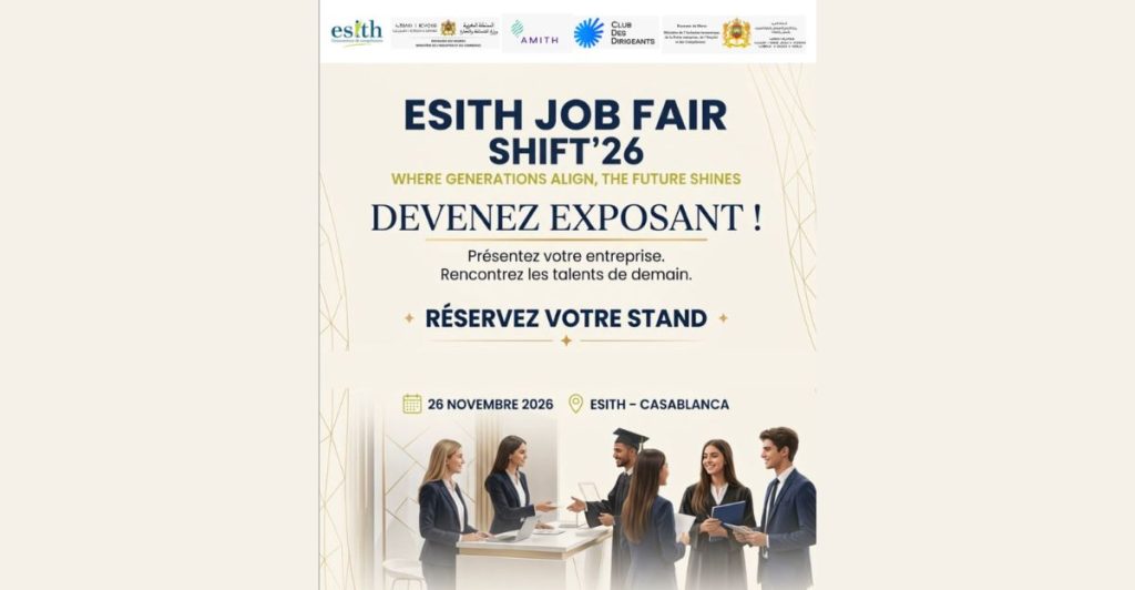 L’ESITH réunira entreprises, étudiants et jeunes diplômés le 26 novembre à Casablanca pour la 10e édition de son Job Fair l DRH.ma