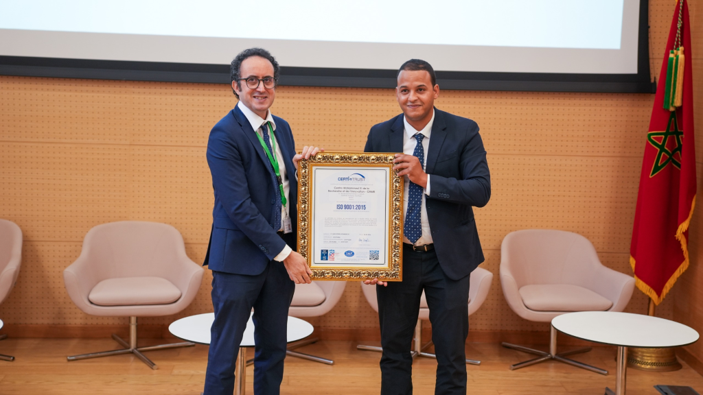 Le Centre Mohammed VI de la Recherche et de l’Innovation certifié ISO 9001