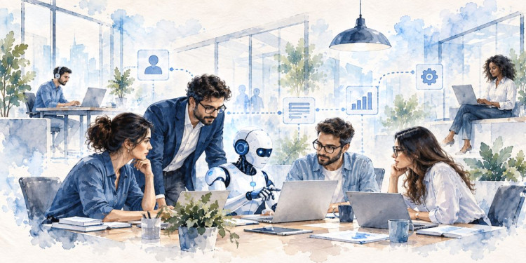 Salariés, freelances et agents IA : comment manager une équipe hybride ? l DRH.ma