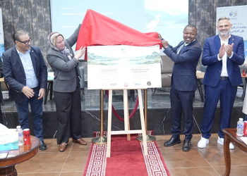 Cérémonie de lancement opérationnel du projet Unite Wetlands Guardians à Béni Mellal, avec dévoilement d’une plaque commémorative