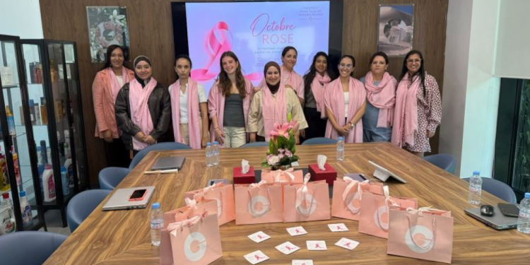 Collaboratrices de Givaudan réunies autour d’une initiative Octobre Rose au Maroc