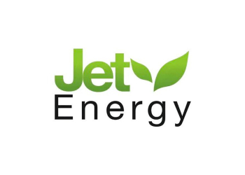 Logo officiel vert et noir de Jet Energy sur fond blanc