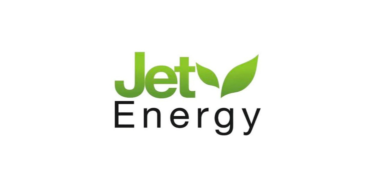 Logo officiel vert et noir de Jet Energy sur fond blanc