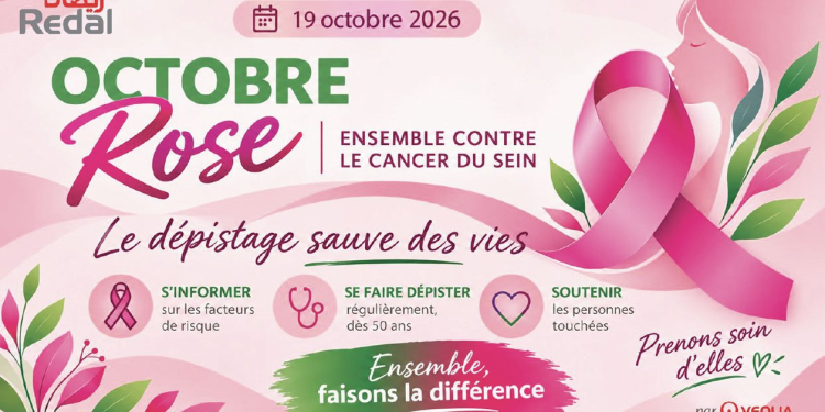 Campagne Octobre Rose 2026 de Redal pour le dépistage du cancer du sein
