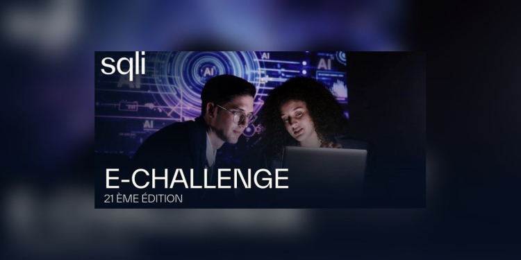 Visuel officiel de la 21e édition du E-Challenge SQLI Maroc