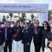 Collaboratrices de Wafa Assurance participant à la marche Ruban Rose à Casablanca