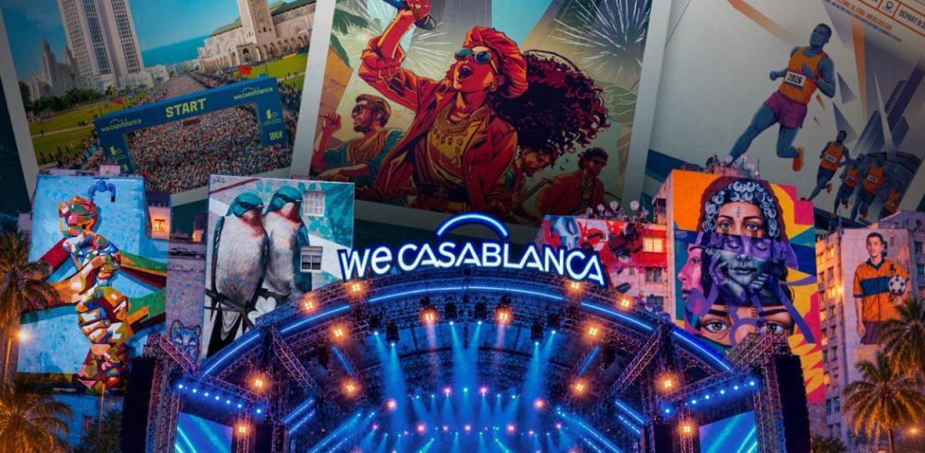 Affiche du WeCasablanca Festival du 29 au 31 octobre 2026 à la Place Rachidi