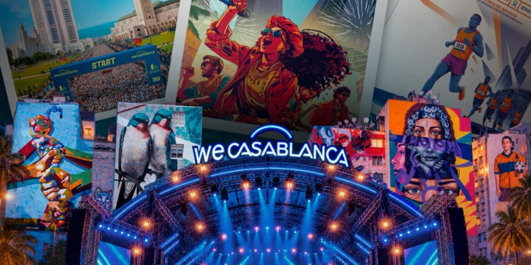 Affiche du WeCasablanca Festival du 29 au 31 octobre 2026 à la Place Rachidi